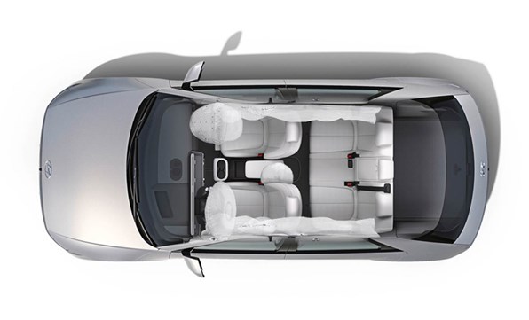 Forbedret sikkerhed med 7 airbags