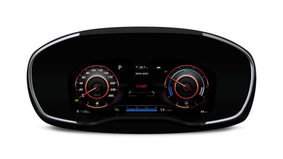 Hyundai SANTA FE digital display